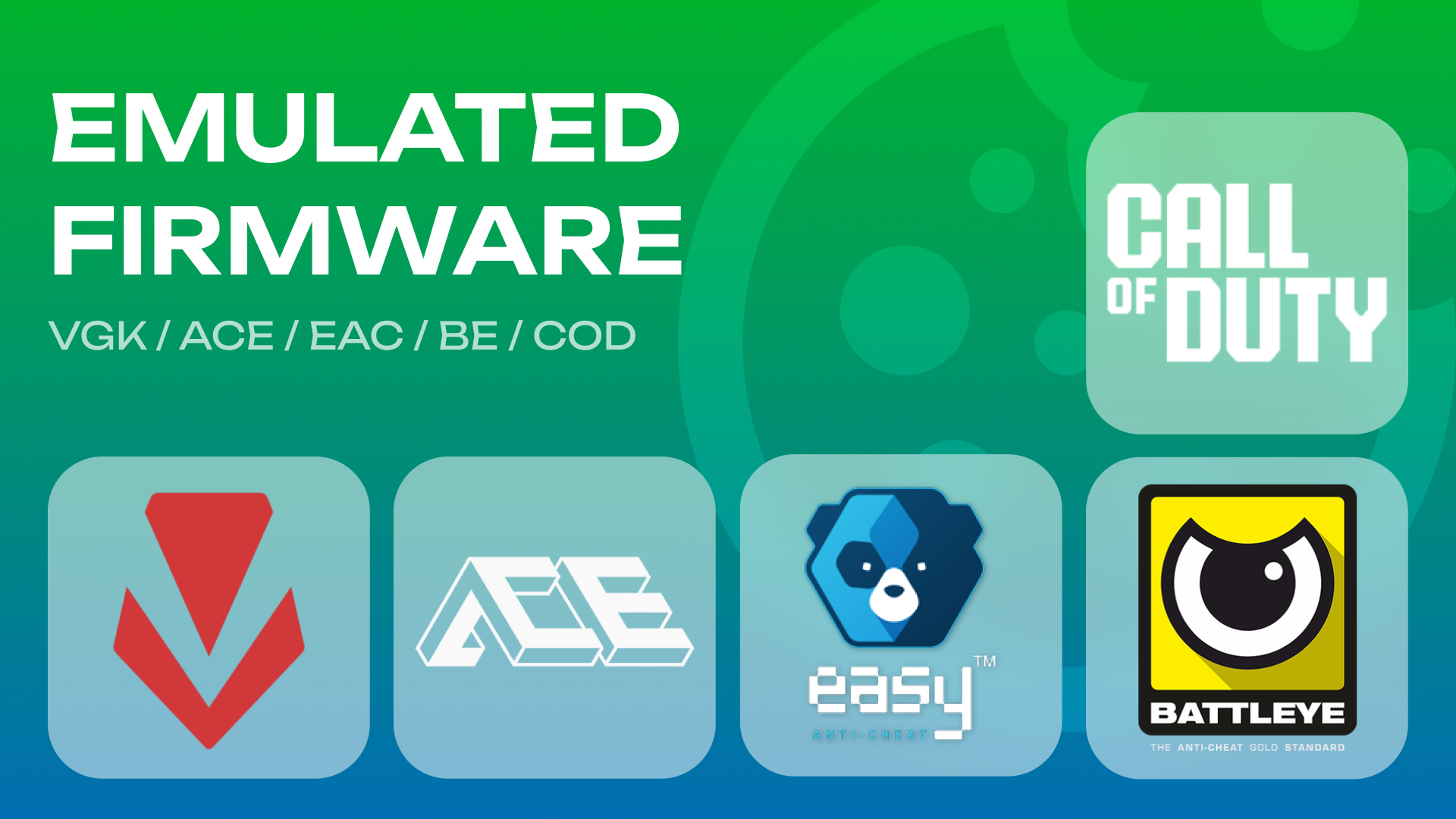 1:1 Emulated - VGK / EAC / ACE